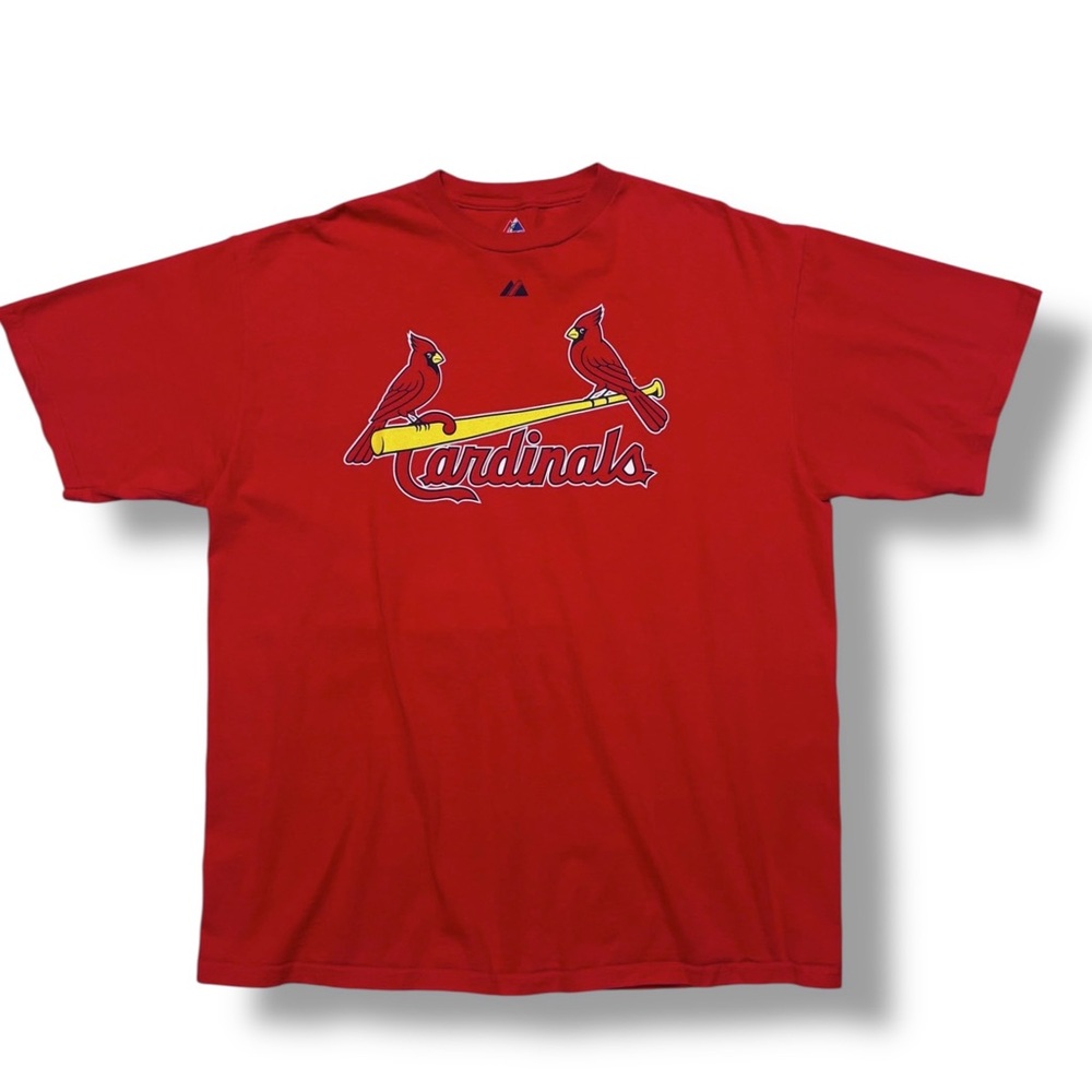 MAJESTIC MLB St. Louis Cardinals Short Sleeve Crew Neck T-Shirt Yadier Molina #4